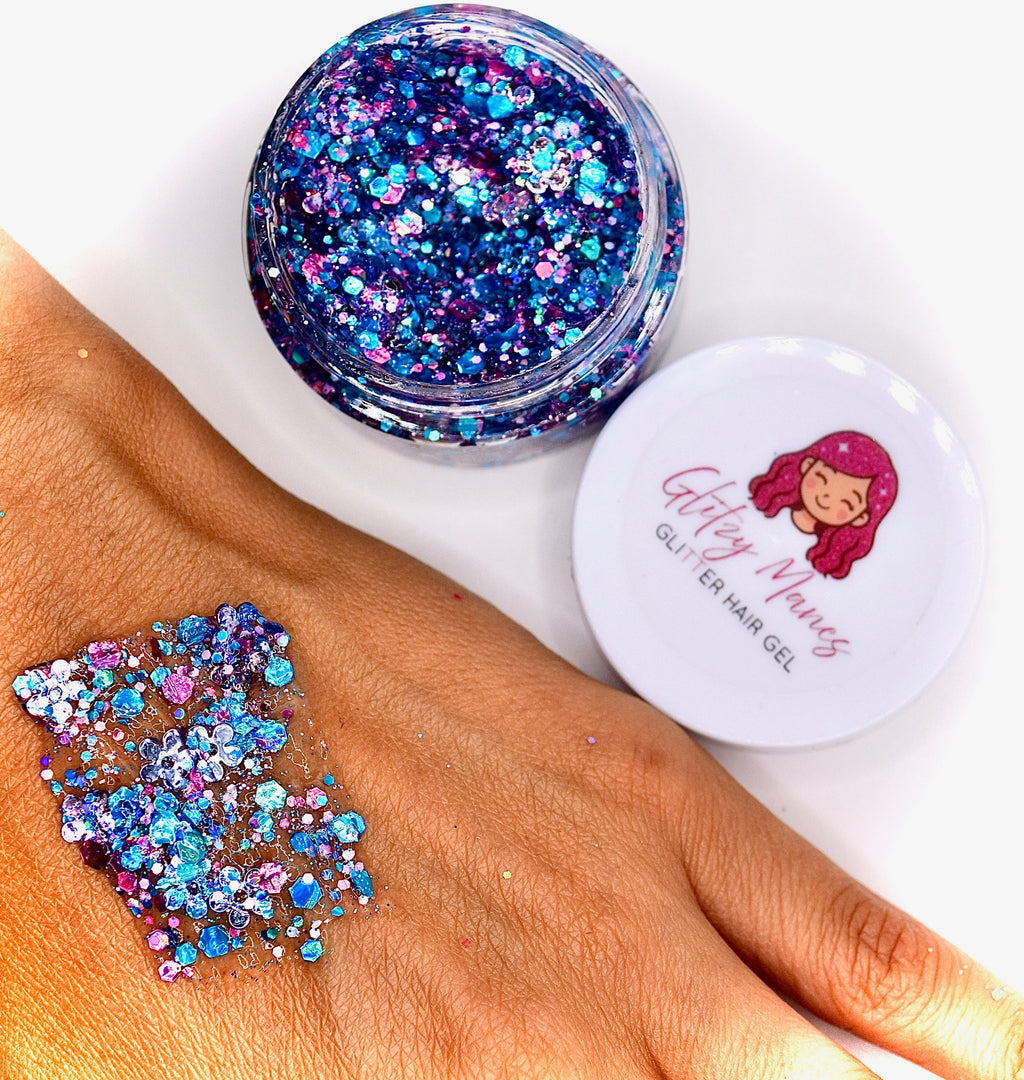 Glitzy Manes “Aloha” Glitter Hair Gel