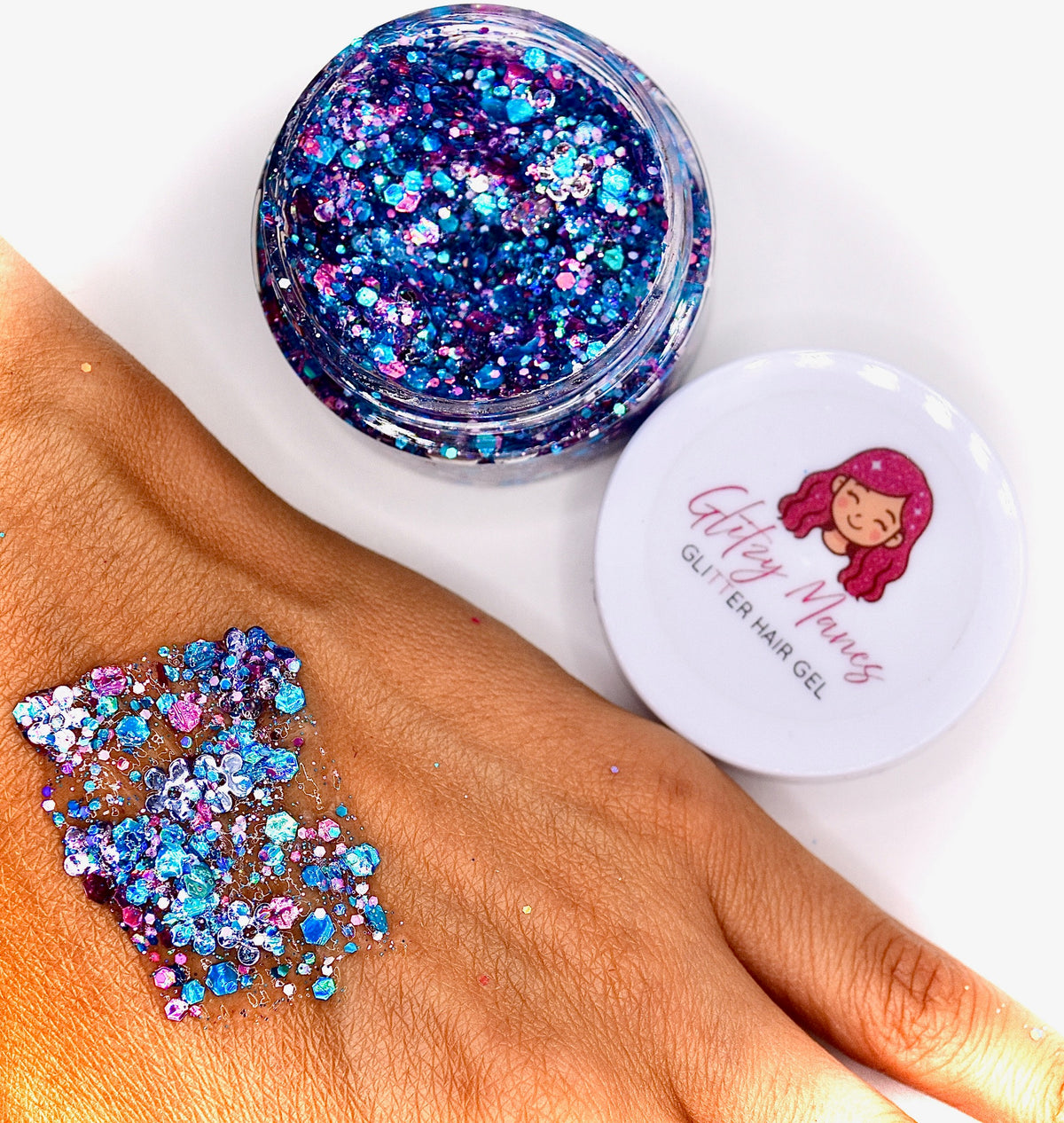 Glitzy Manes “Aloha” Glitter Hair Gel