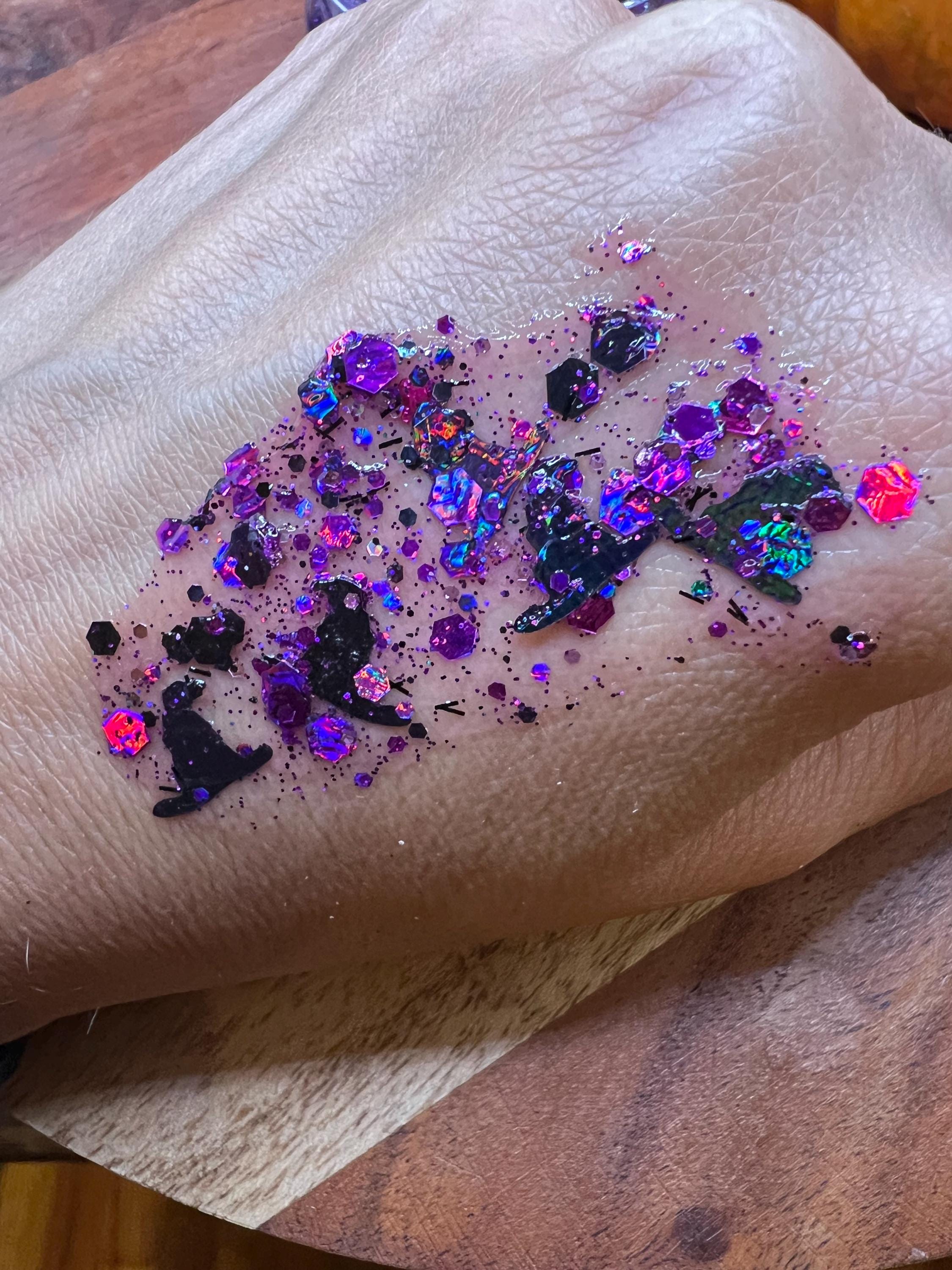 Halloween Witches Hats Glitter Hair Gel