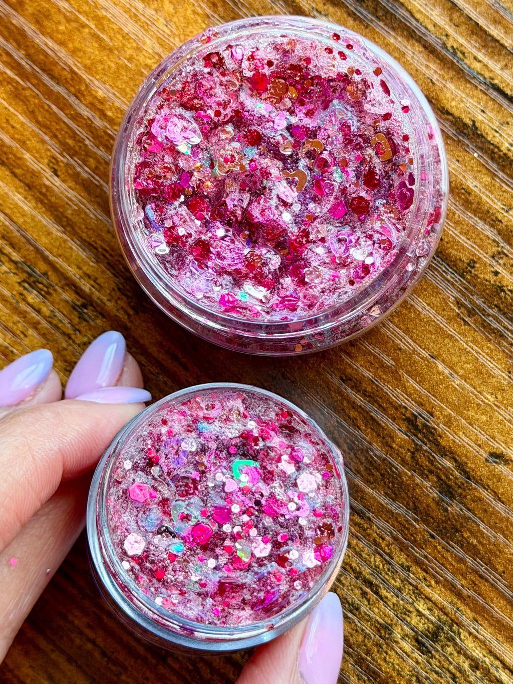 Glitzy Manes “Heart Throb” Glitter Hair Gel
