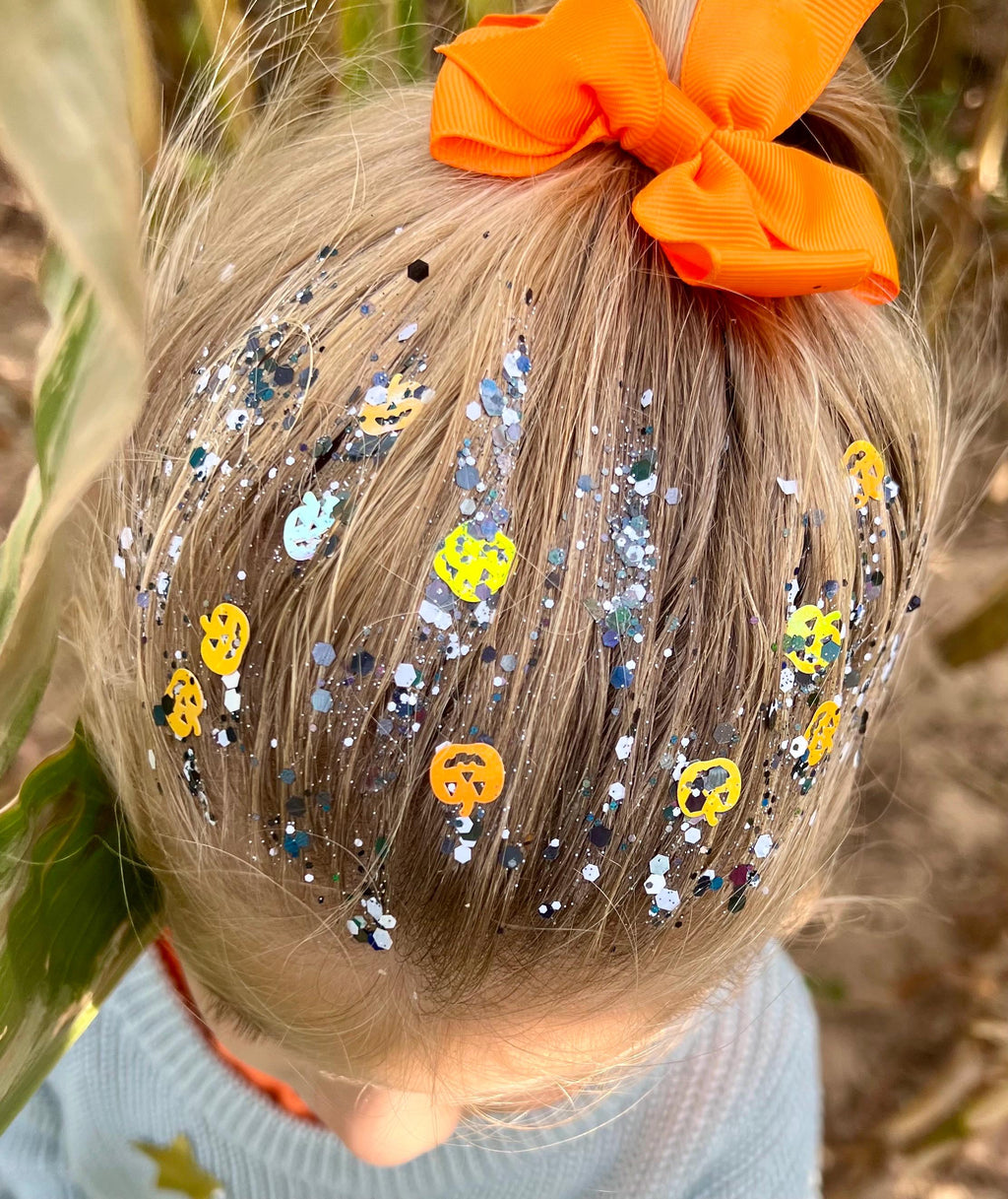 Halloween Jack o’ Lantern Pumpkins Glitter Hair Gel
