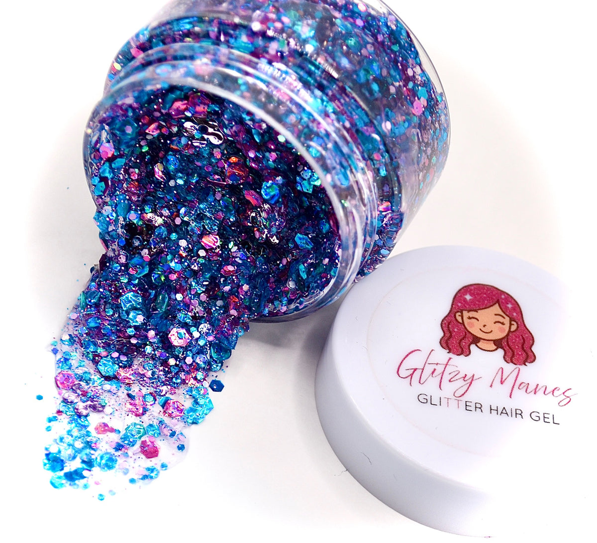 Glitzy Manes “Aloha” Glitter Hair Gel